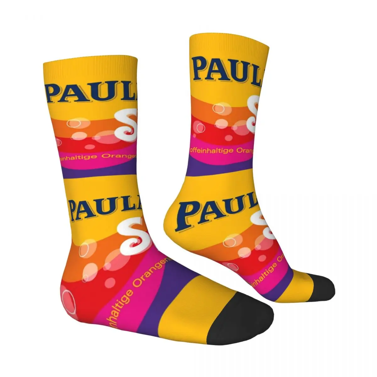 Paulaner Spezi 양말 독일 소다 음료 고딕 스타킹 봄 미끄럼 방지 성인 남성 양말 부드러운 통기성 야외 스포츠 양말