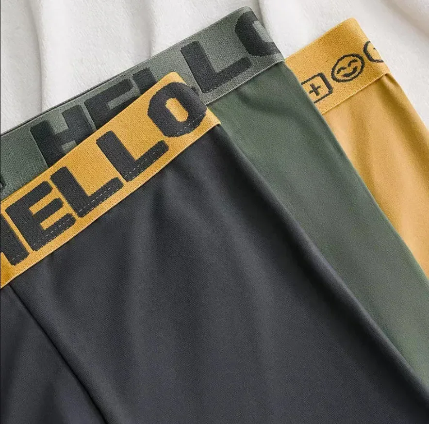 1/3/5 pezzi di biancheria intima da uomo, boxer elasticizzati comodi e traspiranti ad asciugatura rapida, mutande sexy, mutandine boxer alla moda da uomo