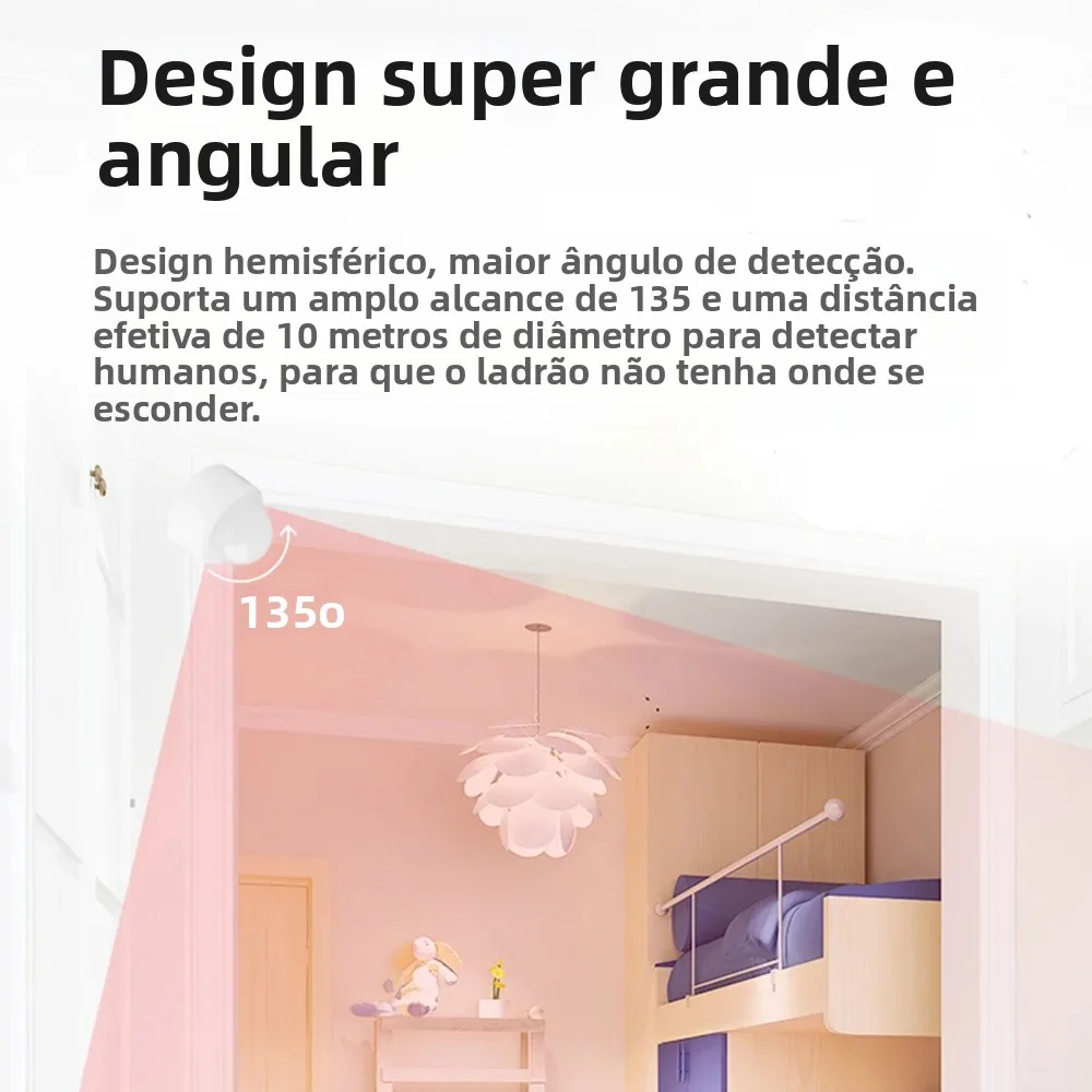 Haozee 2 em 1 Zigbee Mini PIR Detector de movimento + Luz Lux brilhante Sensor de alarme contra roubo de segurança infravermelha passiva