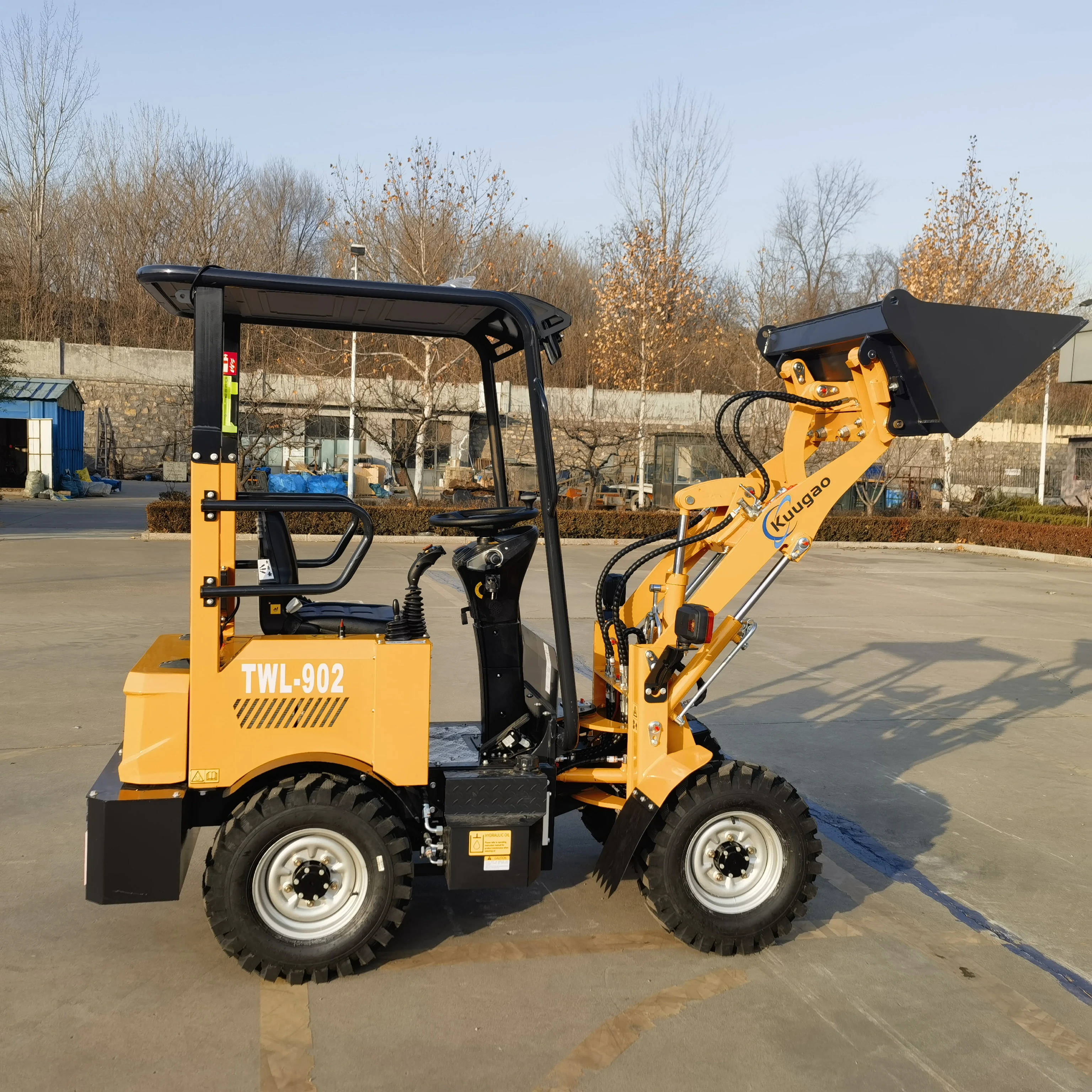 Mini loader Electric Wheel Loader With Large Capacity  front loader Free Shipping  backhoe loader Battery  Skid steer loader