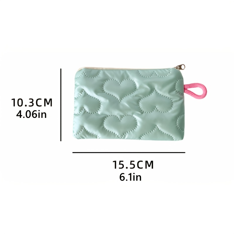 Instagram Bow Silver Shiny Makeup Bag Small Portable Carrying Bag Earphones Data Cable Storage Bag Wallet