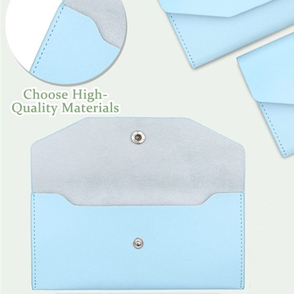 Envelope Wallet PU Leather Cash Envelope Wallet Classic Fashion Women's Wallet Ferrule Name Card Holder Gift