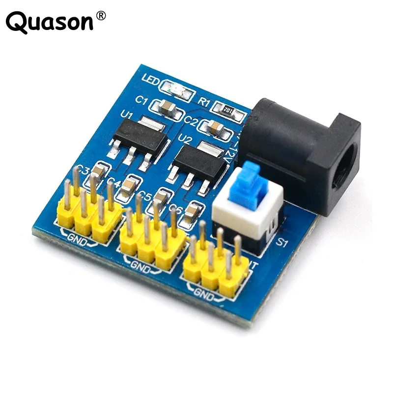 DC-DC-módulo de fuente de alimentación Buck Step down para Arduino, 12V a 3,3 V, 5V
