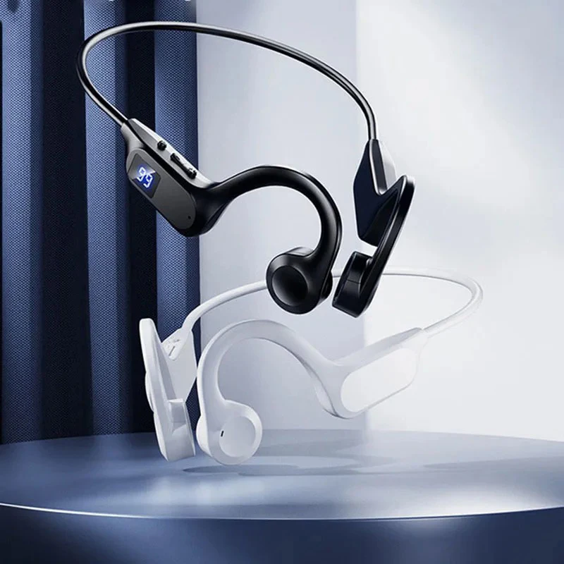 BMAD-auriculares inalámbricos de conducción ósea para deporte y natación, cascos compatibles con Bluetooth, manos libres con micrófono para correr X7
