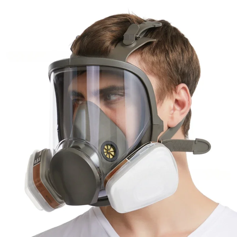 Maschera antigas antiappannamento 6800 Respiratore per verniciatura industriale Filtro da lavoro di sicurezza integrale per protezione a spruzzo di formaldeide e polvere
