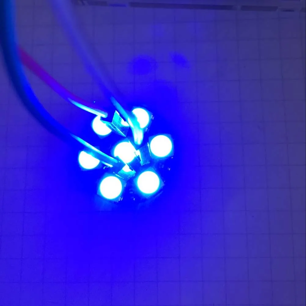 10pcs rgb led ring 7 bit led ws2812 5050 lampen licht mit integrierten treibern für arduino reverse polarität schutz ic control