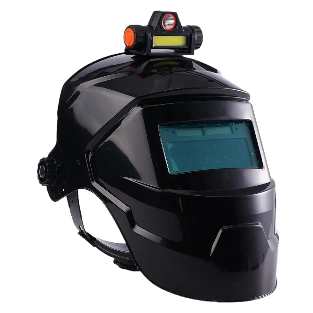 Welding Helmet Welder Mask With Rechargeable Headlight Automatic Dimming Electric Protective Mask For Arc Weld Grind Cut Process