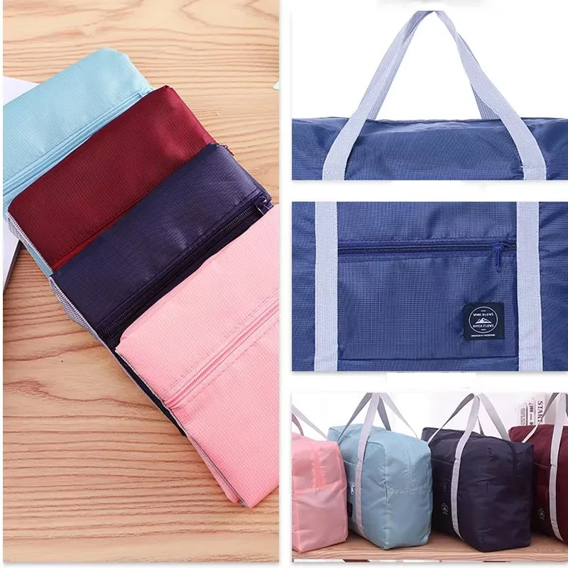 2-teiliges Set, faltbare Gepäcktasche, geeignet für Handgepäck in Fluggesellschaft, Wochenendkrankenhaus-Gepäcktasche für die Nacht, Sportgepäcktasche,