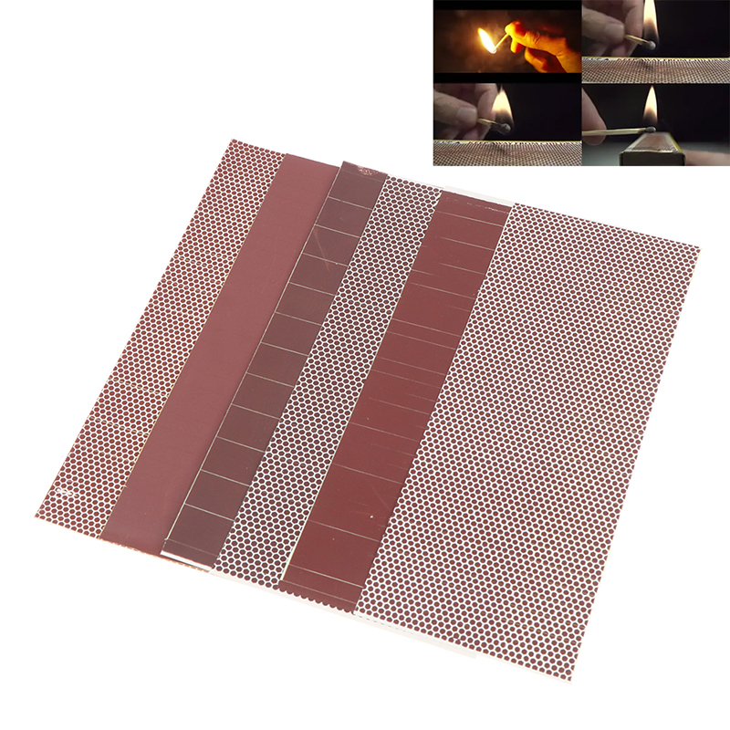 1pcs Matchstick Striker สติกเกอร์กาวตรงกันผิวเปลวไฟกระดาษฟอสฟอรัสแผ่น Match Striker กระดาษ DIY เทียนอุปกรณ์เสริม