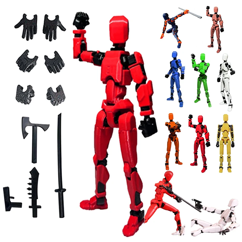 1PCS 13 Giunti Figura Articolata Mobile Manichino Bambola Fai Da Te di Montaggio Giocattolo 3D Stampato Action Figure Arresto di Movimento Animazione Manichino