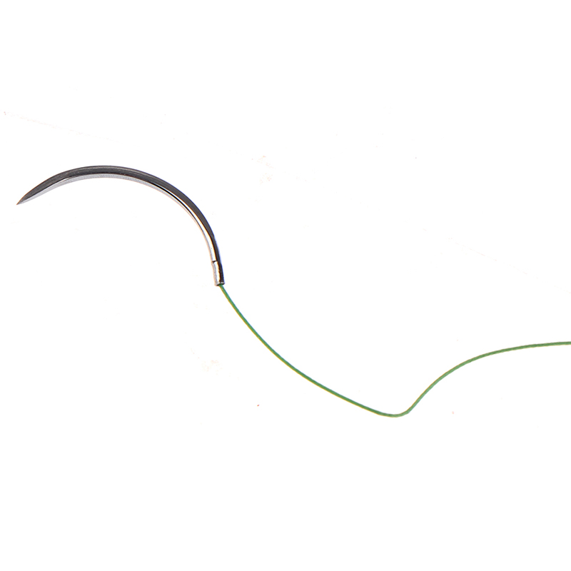 12ชิ้นเข็มเย็บแผลทางการแพทย์75เซนติเมตร2/0 3/0 4/0ไหมไหมไหมไหมชุดฝึกผ่าตัด