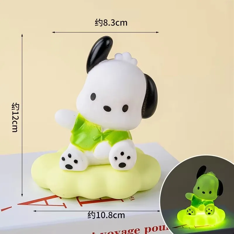 Lampka nocna Sanrio; wzór chmur z emalią; piesek cooloru; piesek osage; mała lampka stołowa; dekoracja oświetleniowa; impreza