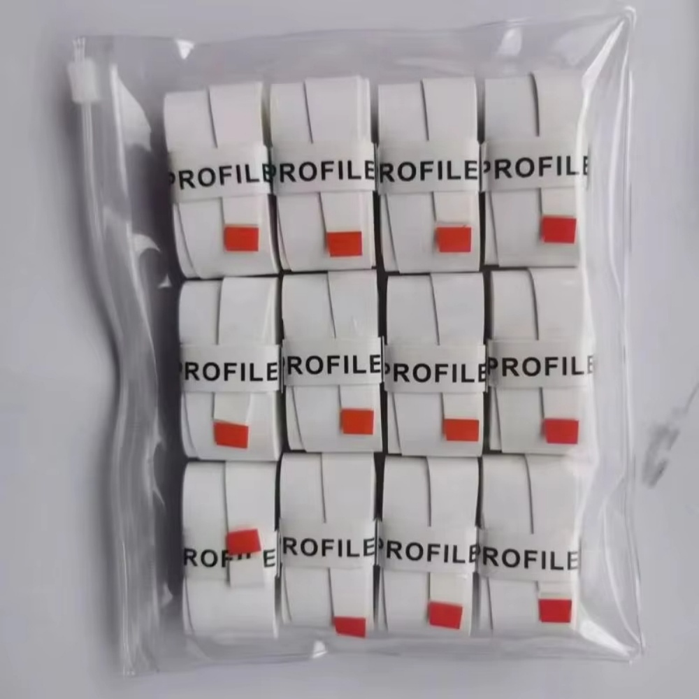 12PCS W Tennis Over Schweiß Band Absorption Tennis Badminton Schläger Hand Kleber Tennis Grip PU Nicht-Slip Over