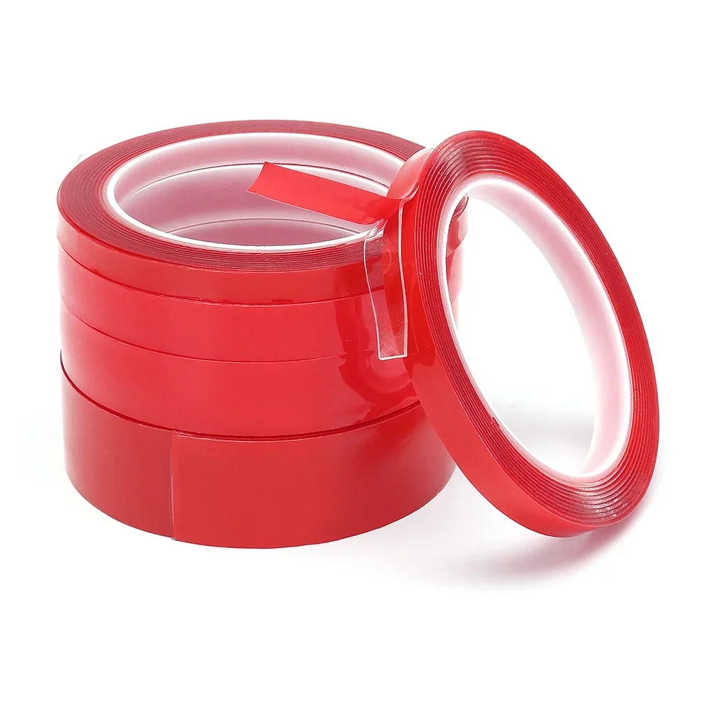 Taśma dwustronna Nano Tape 3 metry 10/20/30mm szerokość przezroczysta taśma zmywalna klej Nano bezśladowa naklejka klej czerwony