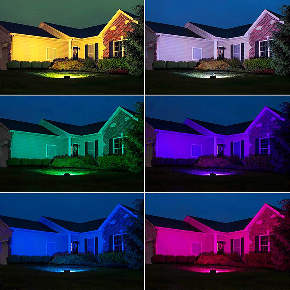 Proyector LED RGB 20W 30W 50W 100W luces LED RGB IP68 foco LED impermeable 110V / 220V proyector de Navidad al aire libre