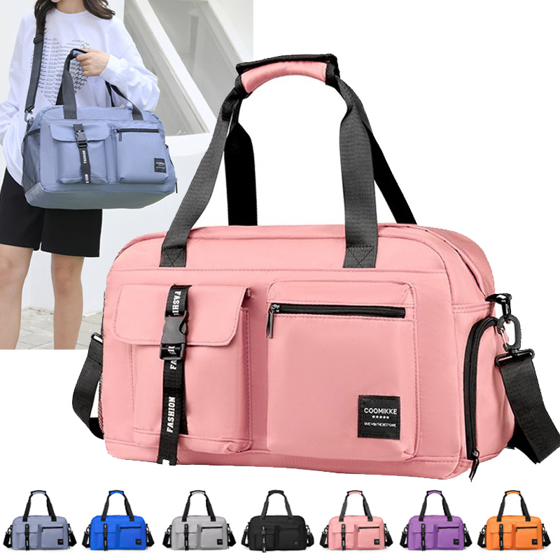 Große Fitnesstasche Sporthandtasche Damen Trocken Nass Schuhe Tasche Einzelne Schulter Umhängetasche Schwimmen Yoga Gym Reiserucksack Duffel