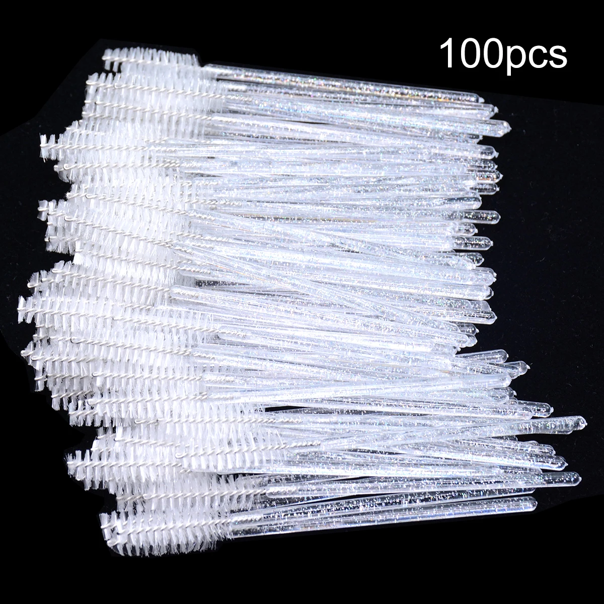 100 stücke Für Wimpern Verlängerung Make-Up Einweg Wimpern Pinsel Spoolies Micro Lash Mascara Wands Kämme Großhandel