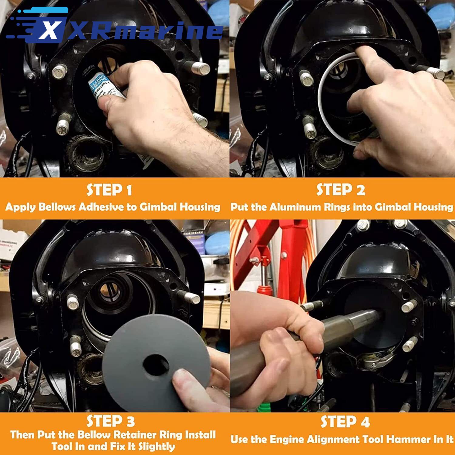 Bellow-リテーナー,ツールの取り付け,アルファ1 gen 2 bravo,サマークルーザー91-818162を置き換えます