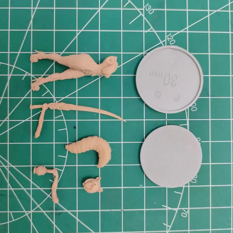 30mm skala dasar Gambar Resin kualitas Model Kit perempuan pisau kabut miniatur mainan belum dirakit gratis pengiriman