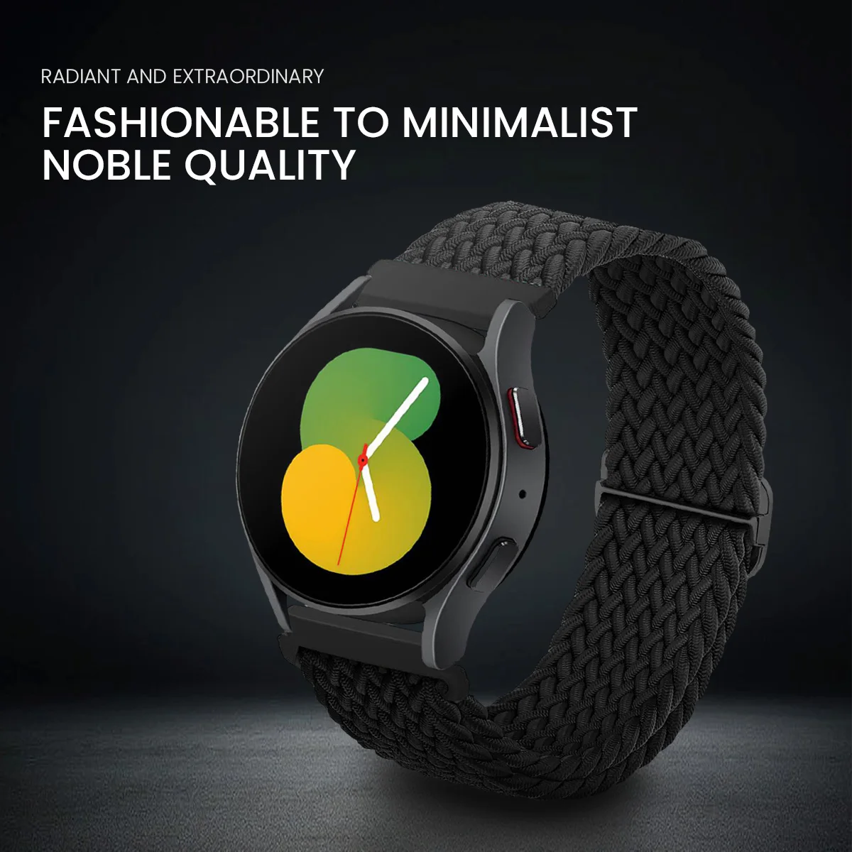 Pulseira de 20mm/22mm para samsung galaxy watch 4/5/6/5 pro/6 clássico/gear s3/active 2 trançado solo loop pulseira huawei gt 2e 3 4