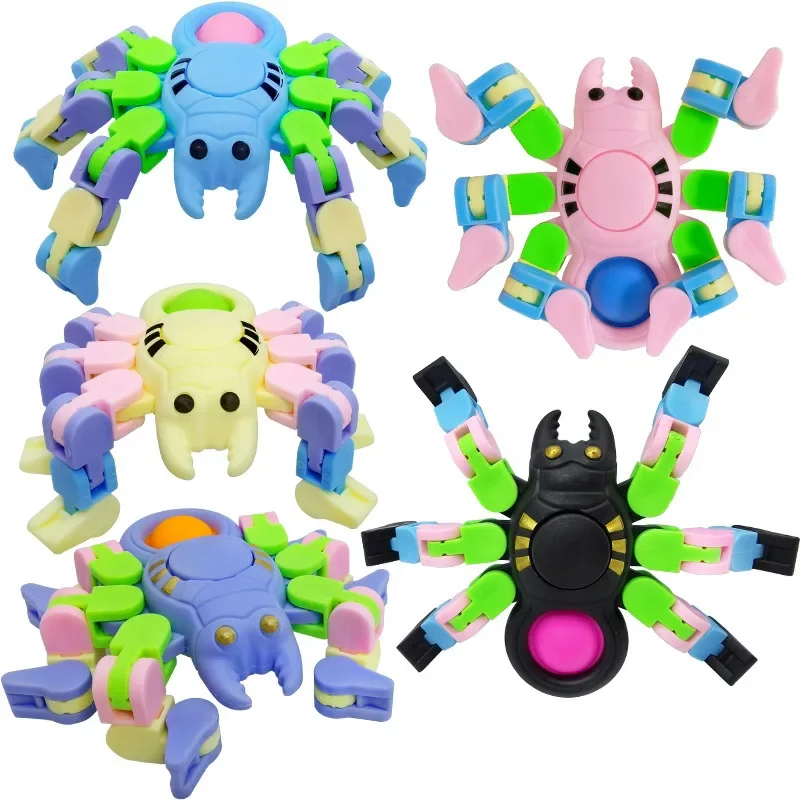 เด็ก Mechanical Fidgets ของเล่นเปลี่ยน WackyTrack Spinner Interactive ความเครียดบรรเทาของเล่นนิ้วมือออทิสติกเด็กของขวัญวันเกิด