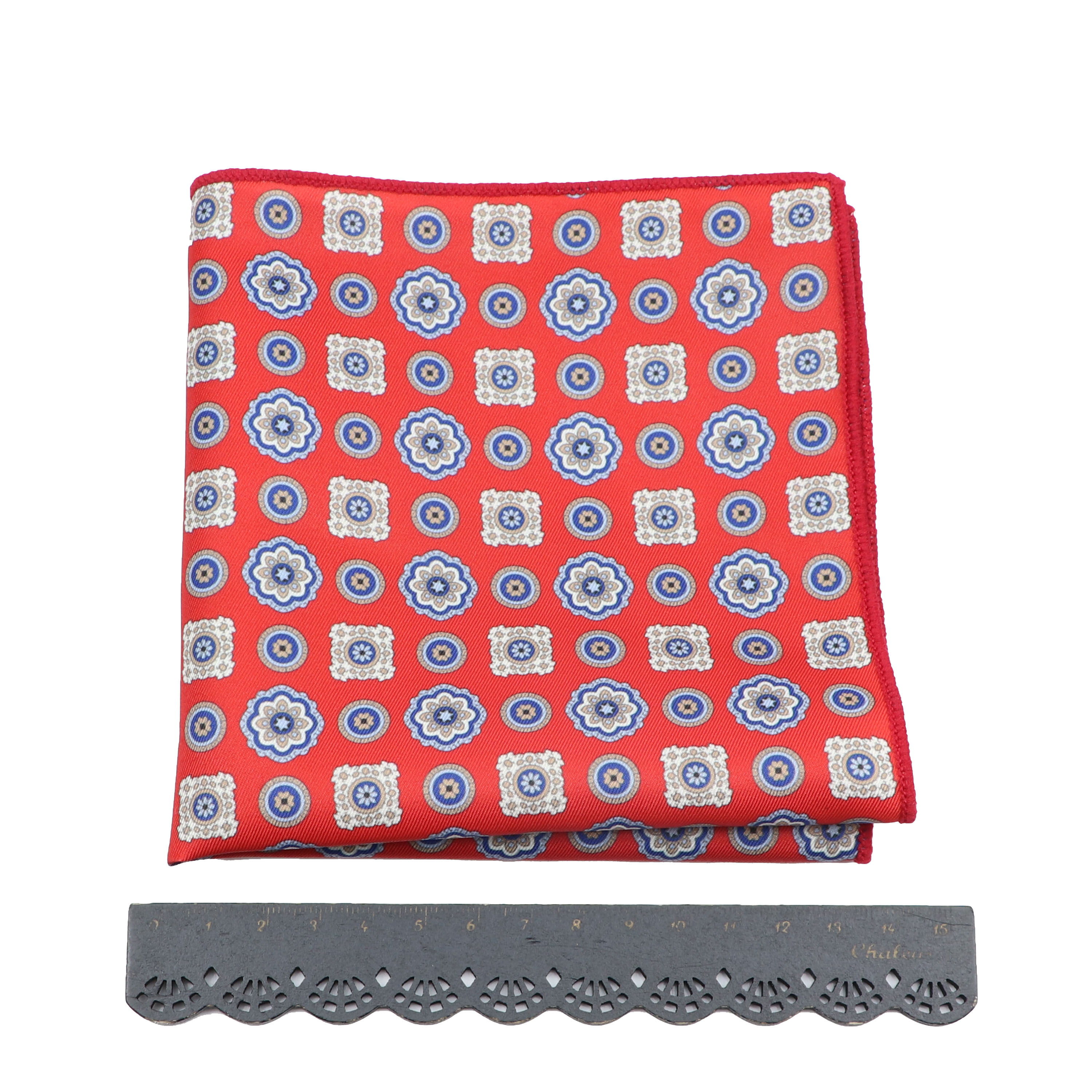 Vintage แฟชั่นผ้าเช็ดหน้าผ้าพันคอสำหรับ Man Hankies บุรุษพ็อกเก็ตสแควร์ผ้าเช็ดหน้าพิมพ์ลายลายสก๊อต Snot 26*26ซม.