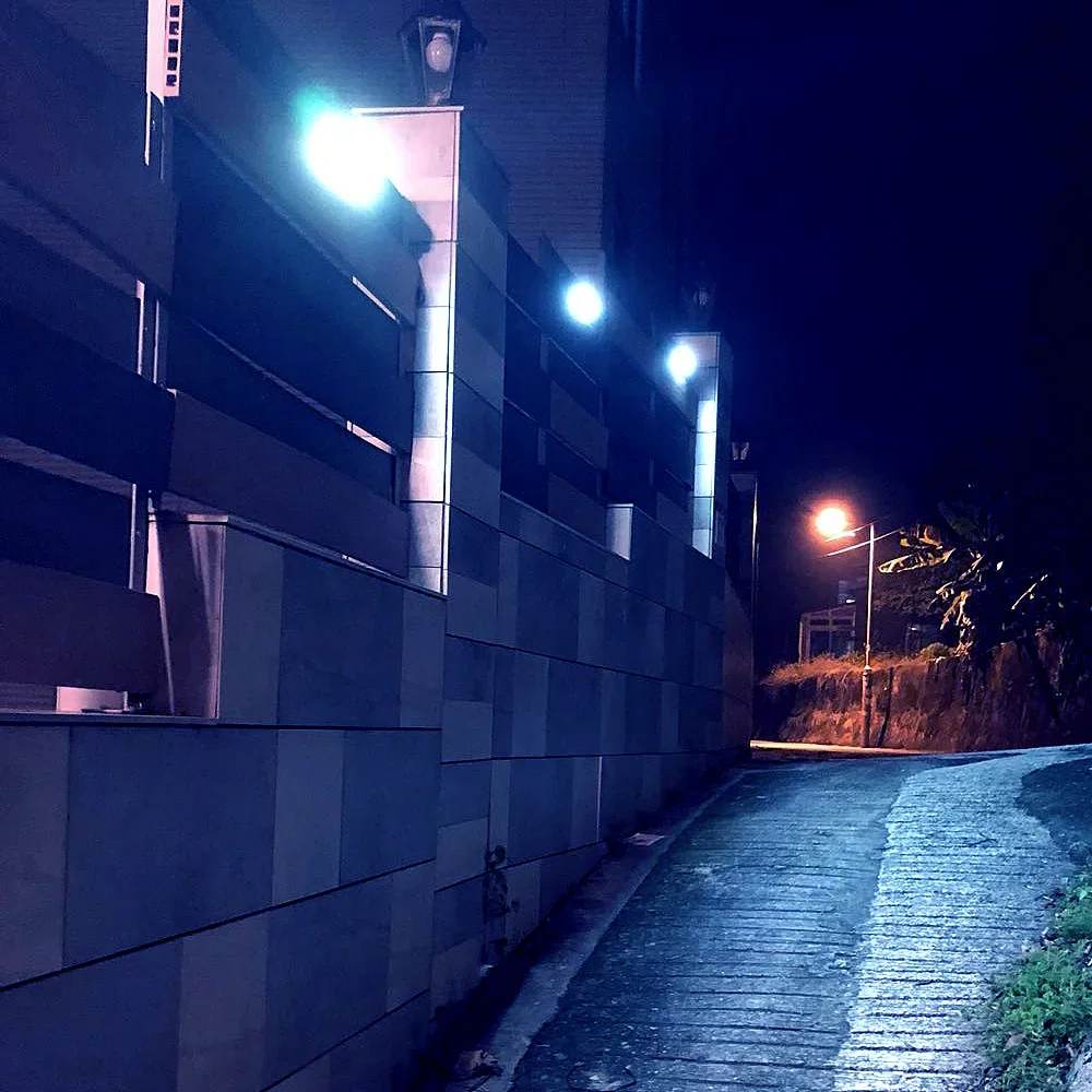 1 x lámpara Solar separable para exteriores 28 LED 3 modos impermeable PIR Sensor de movimiento pared luz blanca para el hogar jardín calle patio