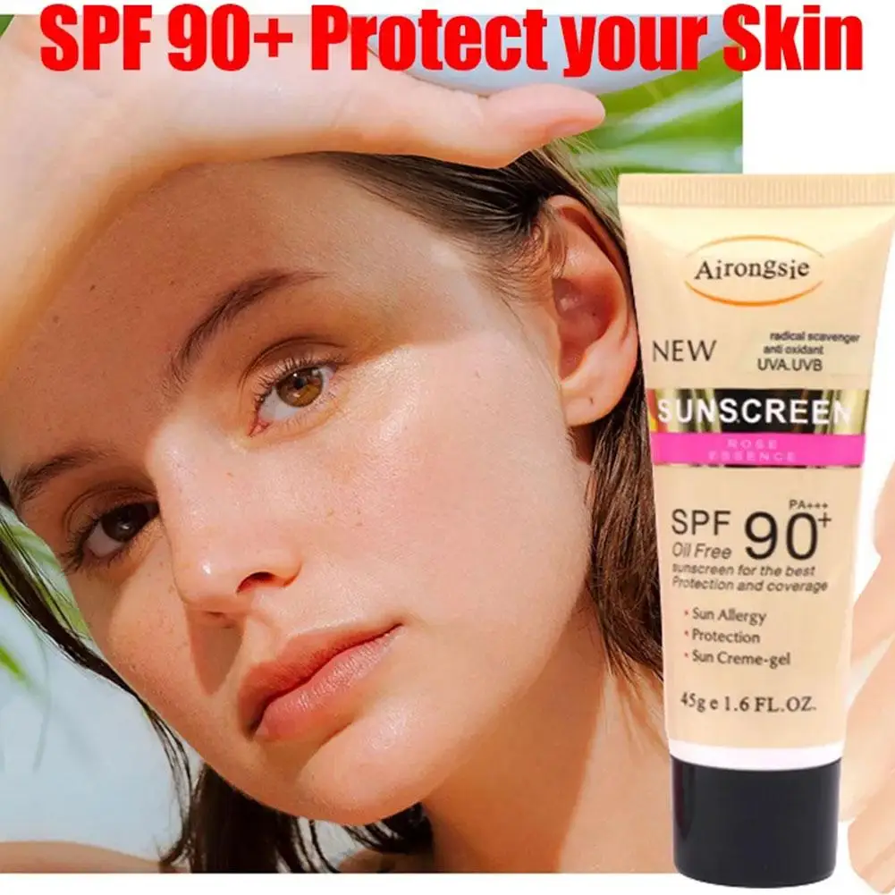 日焼け止めフェイシャルボディサンクリームソーラーブロッカーさわやか保湿ソーラー SPF90 プロテクタースキンケアボディ日焼け止めローション