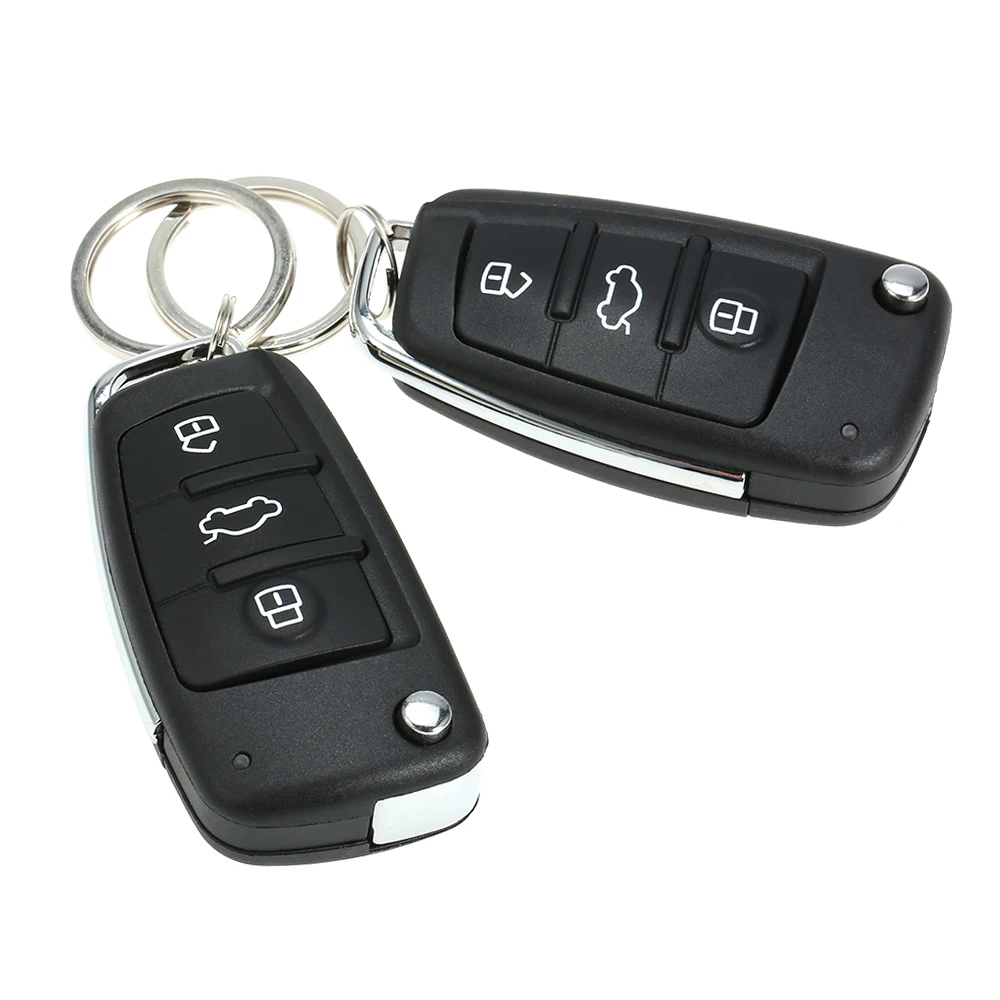 Fechadura universal para porta de carro, sistema de entrada sem chave, kit de travamento central com controle remoto, acessórios para carro