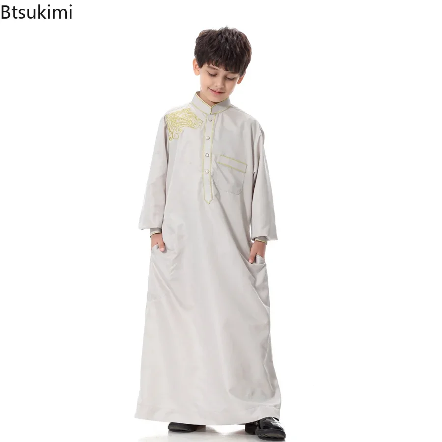 男の子と女の子のためのイスラム教徒のドレス,イスラムの服,アバヤ,ラマダン,解凍,ジュバ,ダッファ,アラブ,中東,2025