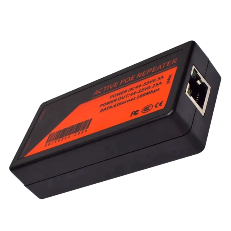 1ชิ้น PoE Extender 2พอร์ต100Mbps สำหรับกล้อง POE พร้อม Iee 802.3af พอร์ตมาตรฐานสูงสุดขยาย120M ส่งสำหรับกล้อง IP
