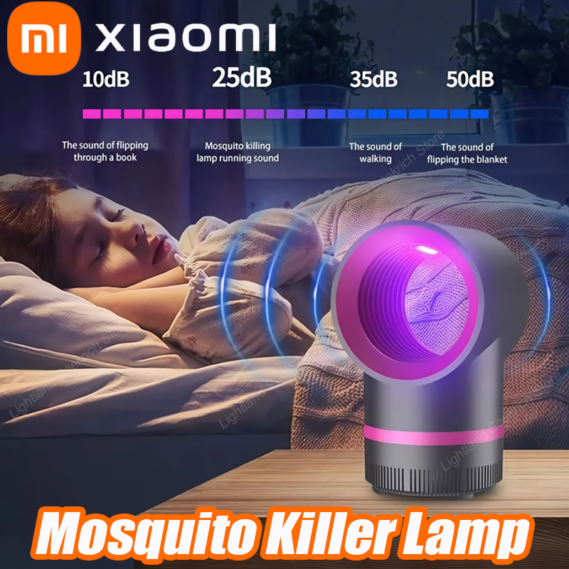Xiaomi-Lámpara antimosquitos, repelente de mosquitos y moscas, lámpara electrónica de Control de luz LED, trampa para insectos y plagas pequeñas, silenciosa para el hogar