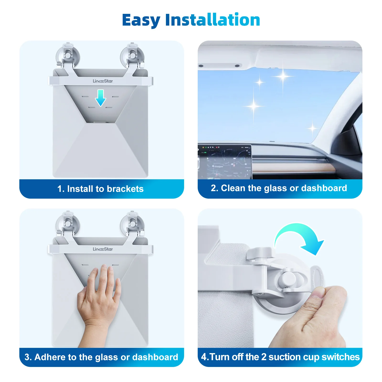 สําหรับ Starlink Mini Mount ดูดถ้วยสําหรับซันรูฟรถยนต์ Starlink Mini จาน moonroof วงเล็บยึดสําหรับรถยนต์ RVs เรือหลังคาแก้ว