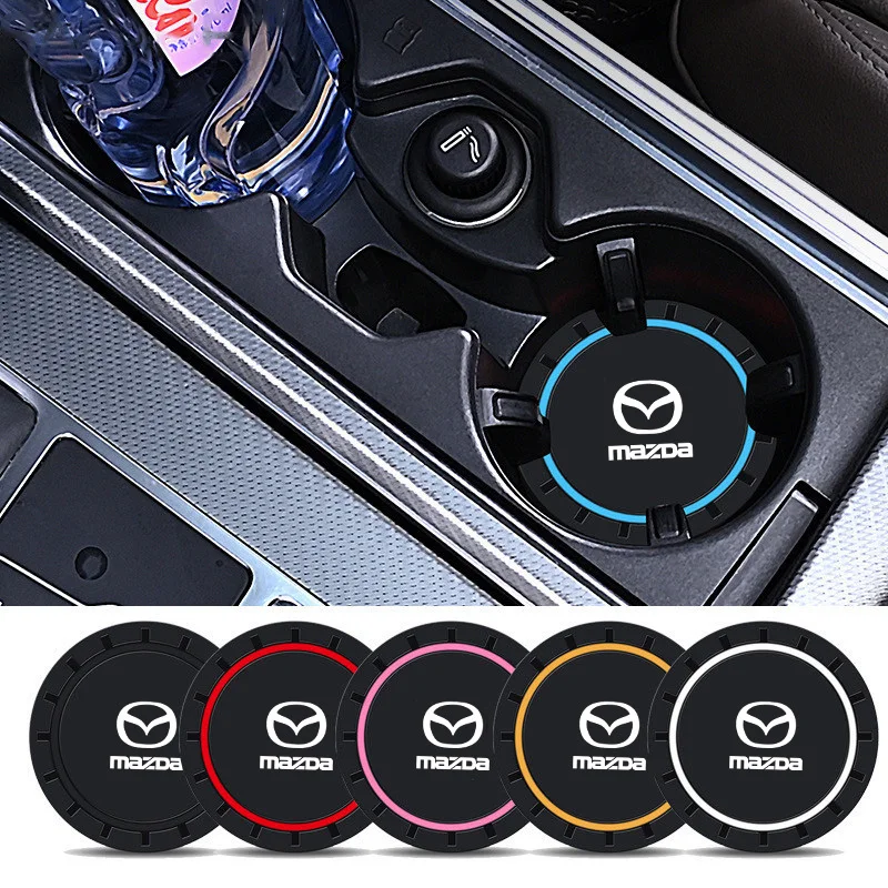 Soporte para botella de agua de PVC para coche, almohadilla antideslizante para Mazda 2, 3, 5, piezas, Ms, M5, CX6, M3, CX-4, MX3, MX5, Rx8, Atenza, 2 CX-5