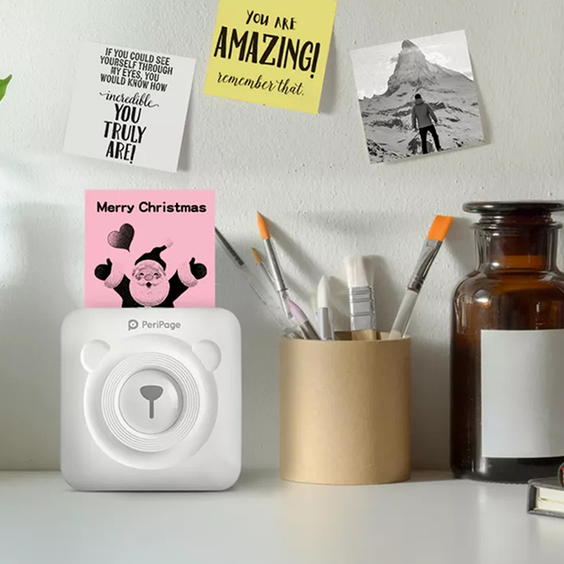 Peripage-ミニポケットフォトプリンター,粘着性,サーマル,ポータブル,ワイヤレス,ラベル作成,a6