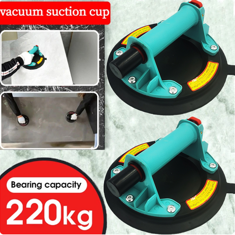 NEUER 8-Zoll-Vakuum-Saugnapf 220 kg Tragekapazität Hochleistungs-Glas-Saugnapf-Heber für manuelles Heben von Granitfliesen und Glas