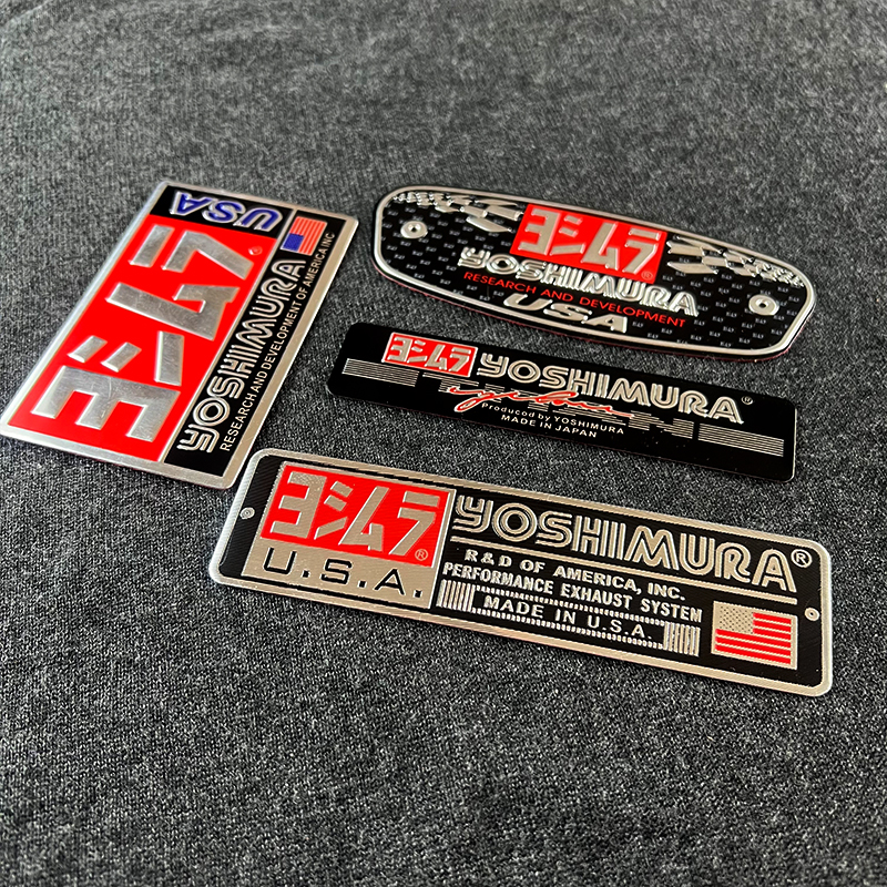 Motorcycle Accessories Aluminum Alloy Exhaust Pipe Sticker Decals Heat Resistant Waterproof For YOSHIMURA
