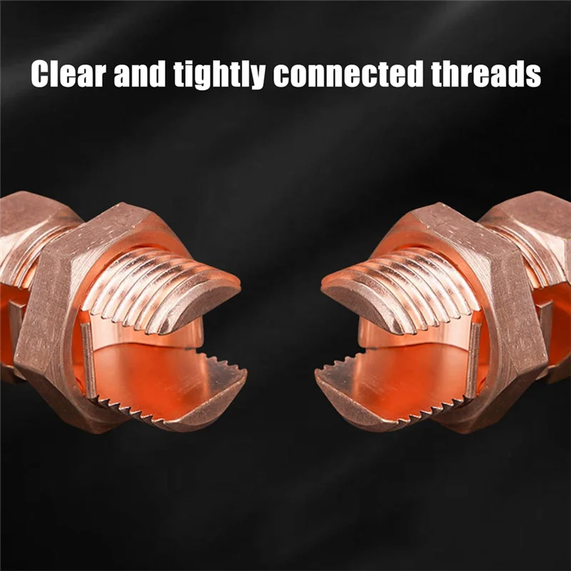 ABFA 10Pcs Split Bolt Connector, Grounding Split Bolt Connector Split Bolt Connector for Complete Earth on Bare Wires TJ-16