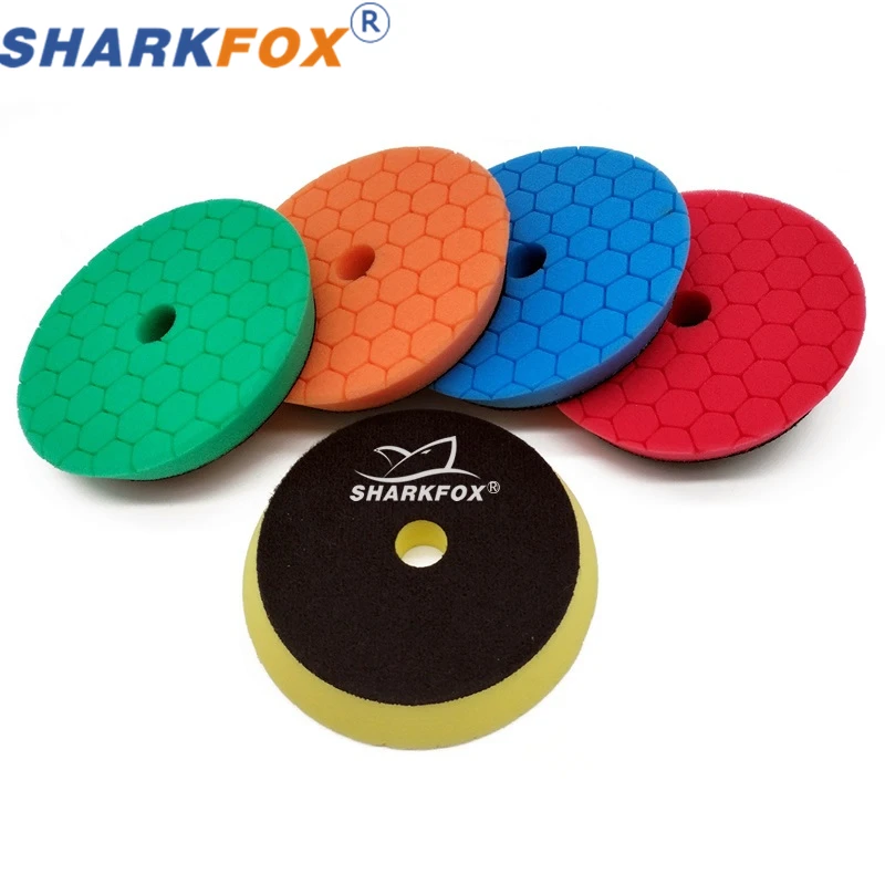 Miếng Đánh Bóng 3/5/6 Inch Đức Xốp Đệm Xốp Lót Xe Ô Tô Tự Động Buffing Pad Bộ Cho DA/RO máy Đánh Bóng Đệm Dụng Cụ Phụ Kiện