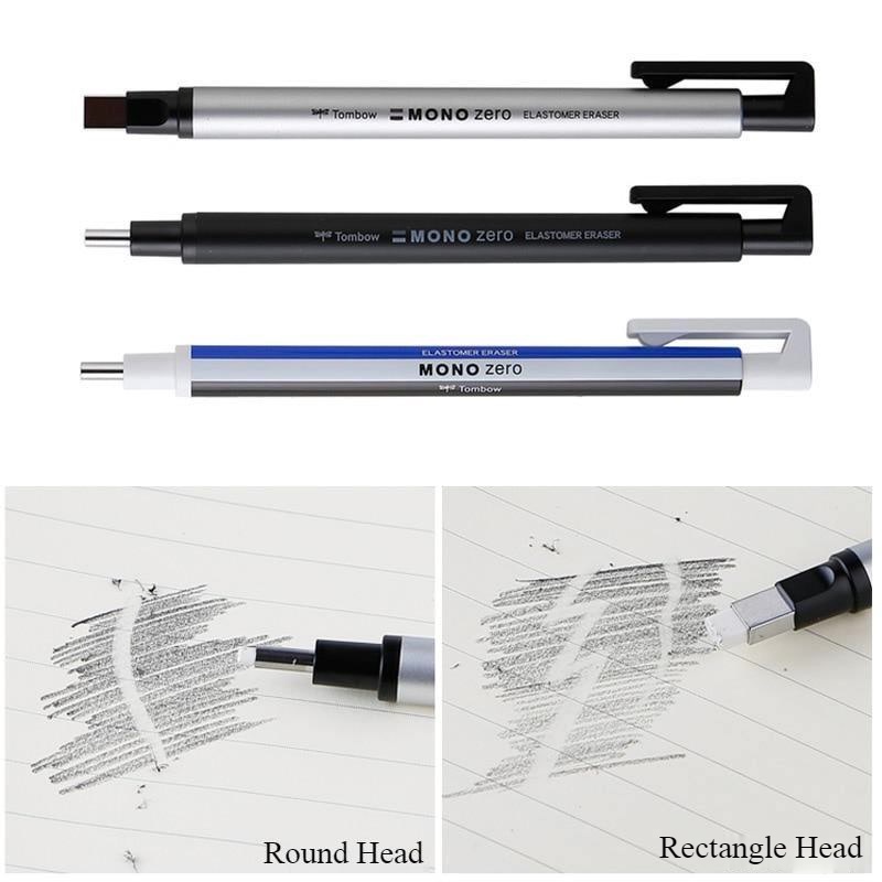 TOMBOW MONO Zero Pen Eraser Professional High Precision Mechanical Pencil Erasers Drawing Sketching Correction Japanese Statione