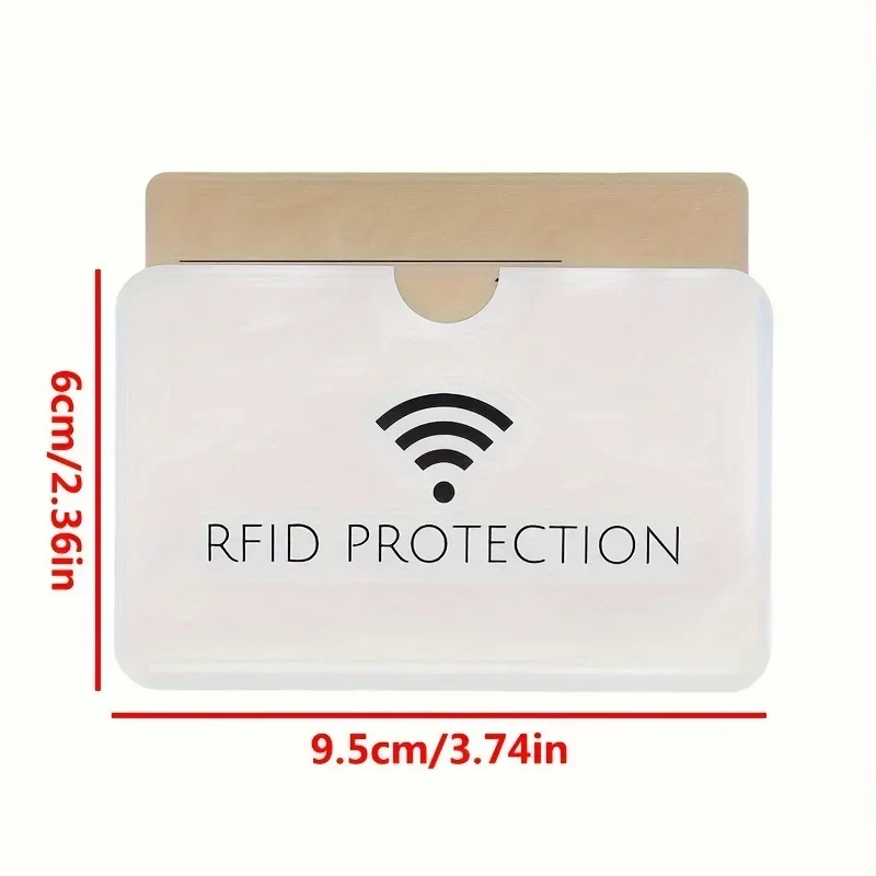 10 szt. Aluminiowych etui blokujących RFID do kart bankowych, prosty portfel na karty z ochroną RFID