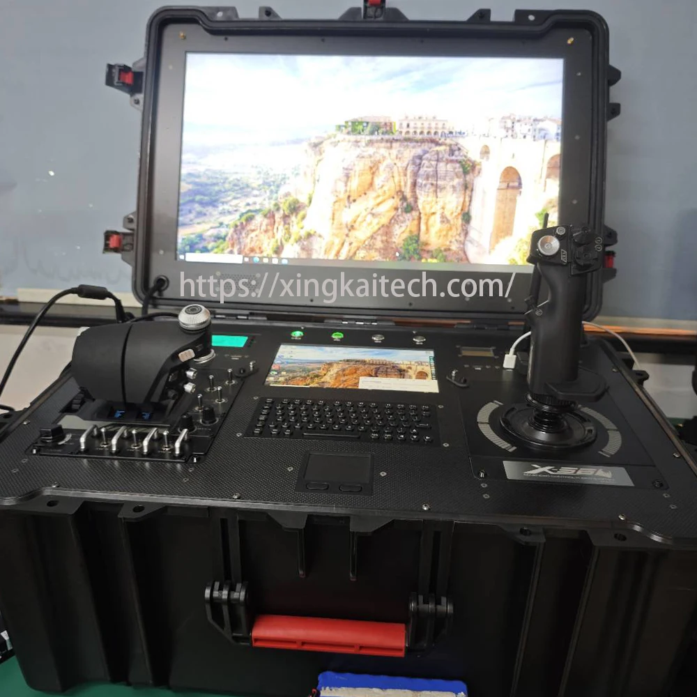 Drahtlose VTOL-Drohne, Fernbedienung, Joystick, Bodenkontrollstation, robuster Bodencomputer, integriertes PC-System in Industriequalität