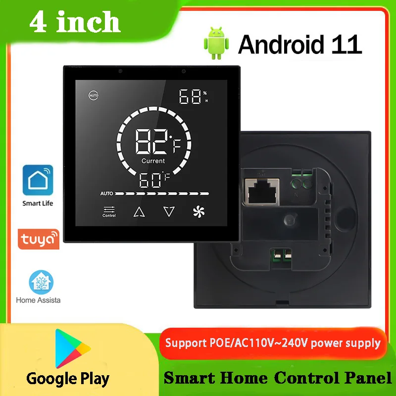 Panel de Control inteligente para el hogar, tableta POE de 4 pulgadas con sistema operativo Android 11, pantalla táctil, montaje en pared, RS485 para 86, 2025