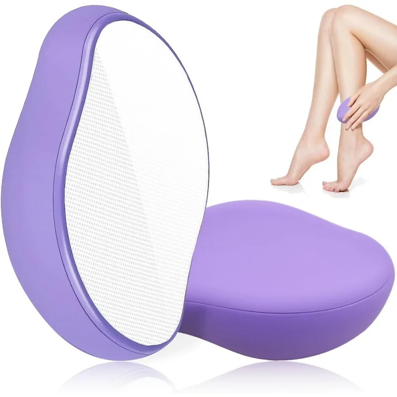 Gomma per depilazione Crystal Epil Gomma per depilazione indolore sicura riutilizzabile facile da pulire Gomma per bellezza corpo per depilazione in vetro fisico