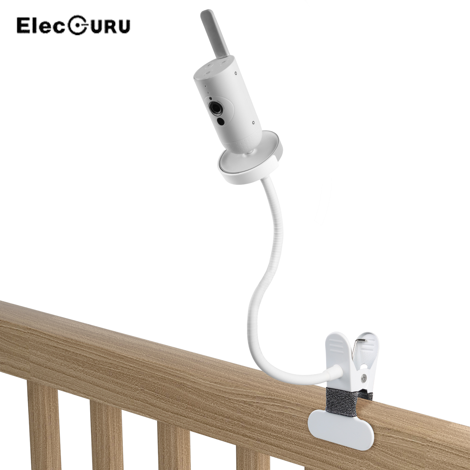 Гибкий зажим с основанием для радионяни Philips Avent Connected SCD923/26, зажим для полки или мебели для детской кроватки