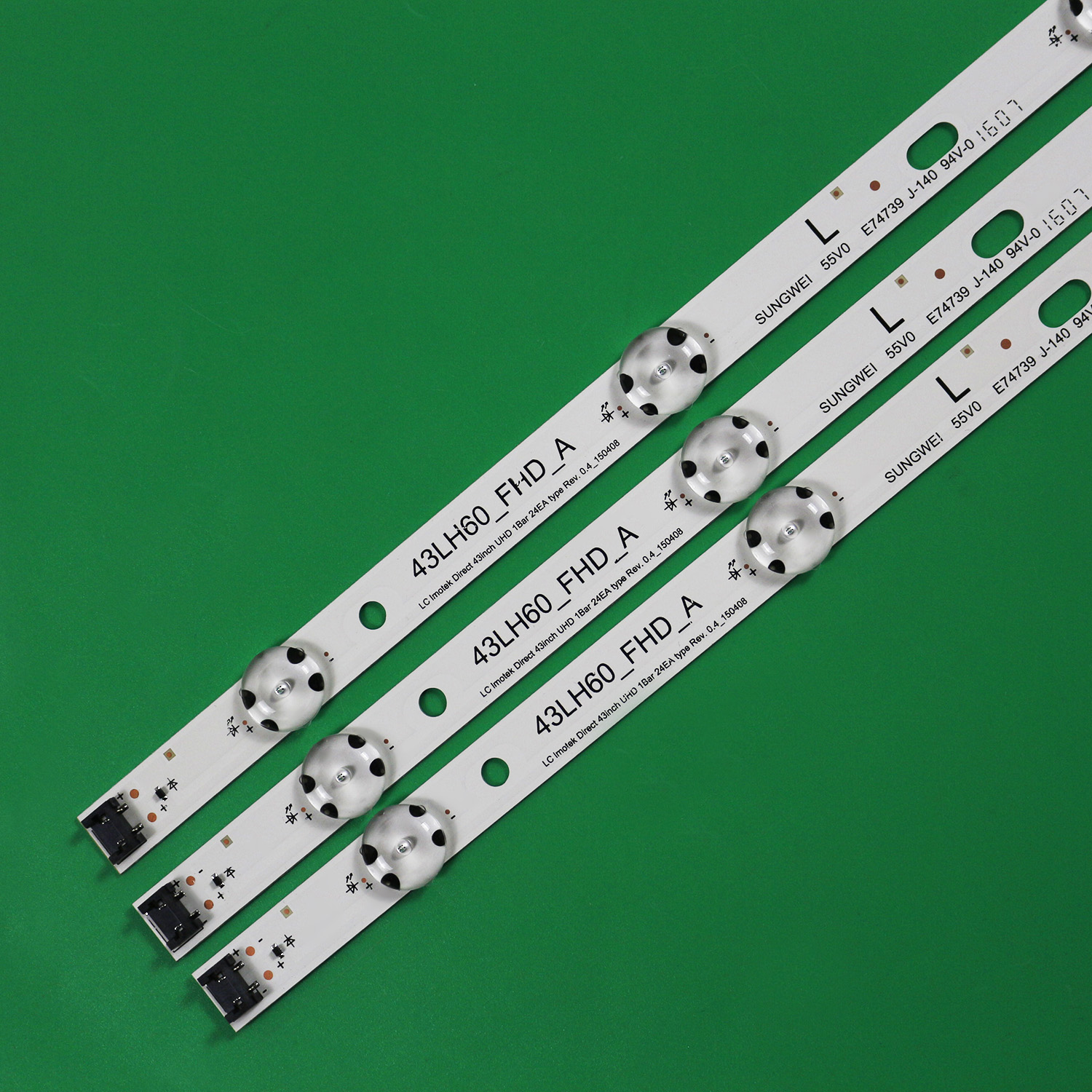 LED バックライト ストリップ(3)UF64_UHD_A 43UH603V 43UH610V 43UF6407 43UH619V 43UF6409 43UH6030 43UF640 43UF640V HC430DGN-SLNX1 用