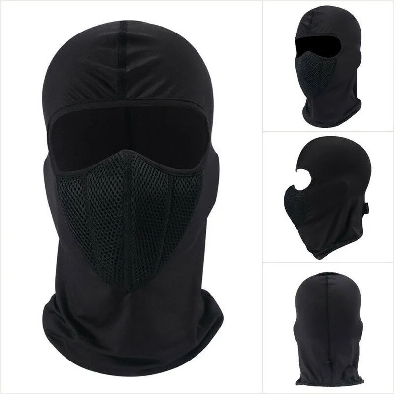 Máscara de cara completa para motocicleta para hombres y mujeres, pasamontañas transpirable, resistente a la intemperie, máscara deportiva para montar