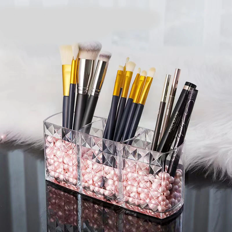 Caixa de armazenamento de armário de espelho com padrão de diamante de 1 peça, banheiro, banheiro, cosméticos, rack de armazenamento de batom