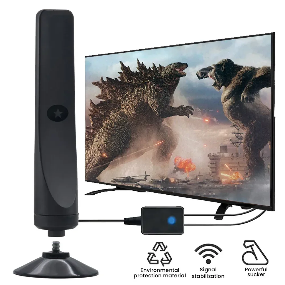 4K UHD Digital TV Antennenverstärker Signalverstärker Indoor 50 Meilen High Gain Signalempfänger Satellitenschüssel Fernseher Empfänger