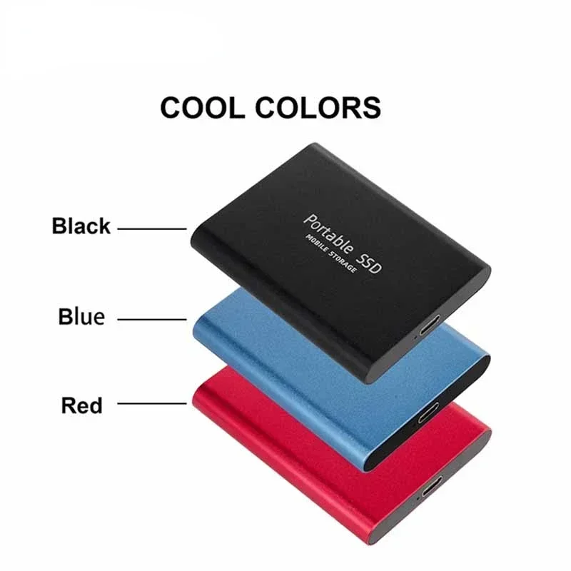 High-speed  1TB External Hard Drive Portable 2TB Mobile Solid State Drive External Mini Hard Disk for Laptop/MAC/Desktop New